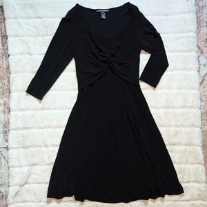 Vintage Jones Wear Black Wrap Top Dress